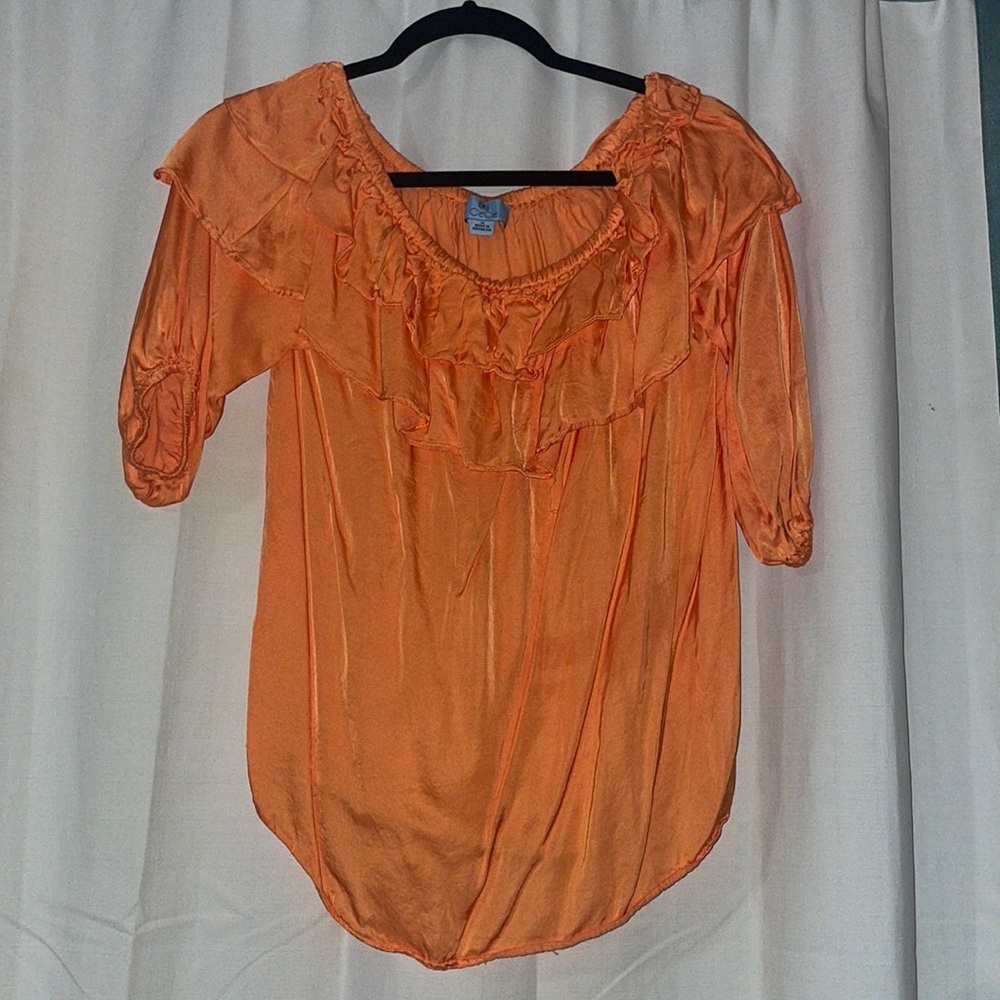 Silky Orange Top